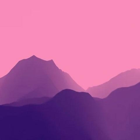 pink mountains